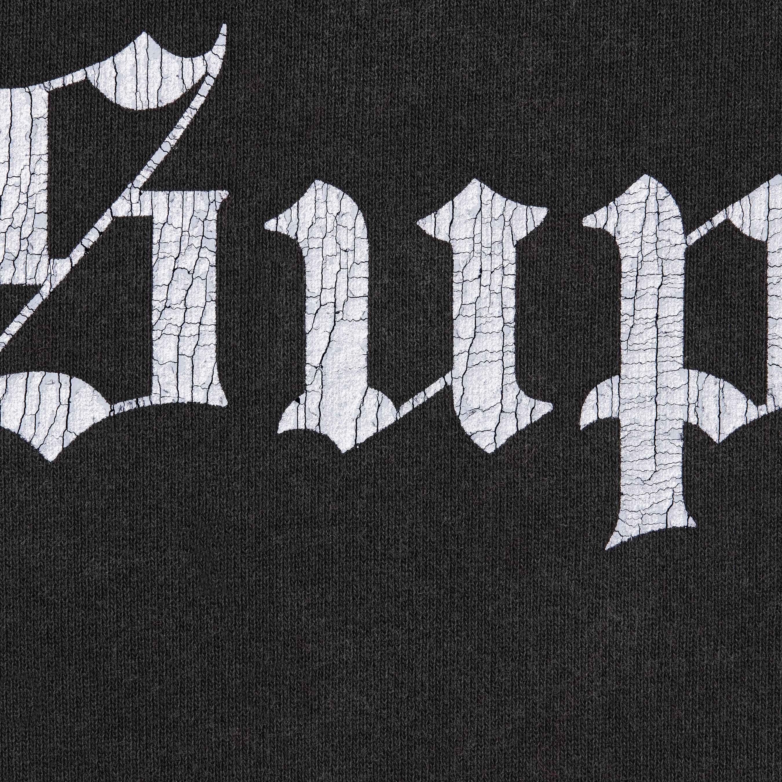 Washed Old English Hooded Sweatshirt view 4
